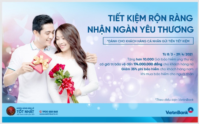 VietinBank dành tặng nhiều ưu đãi cho “phái đẹp”