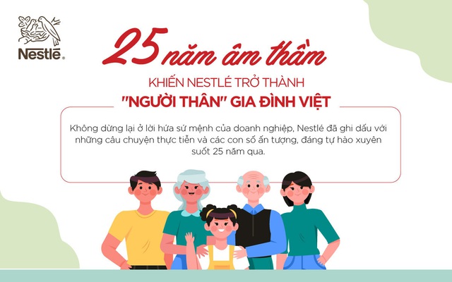 25 năm âm thầm khiến Nestlé trở thành "người thân" gia đình Việt