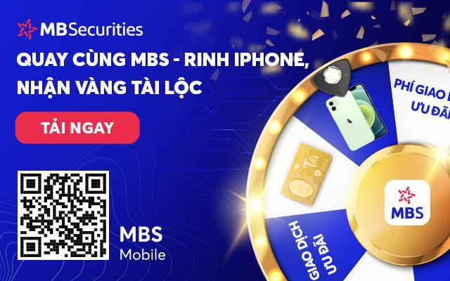 Nhận điện thoại iPhone, chỉ vàng Tài Lộc khi giao dịch qua MBS Mobile App
