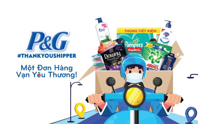 P&G thay lời cảm ơn Shipper bằng chương trình “Một đơn hàng, vạn yêu thương”