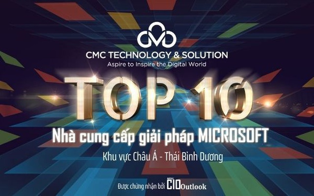 CMC TS được vinh danh trong top 10 nhà cung cấp giải pháp Microsoft tại châu Á – Thái Bình Dương