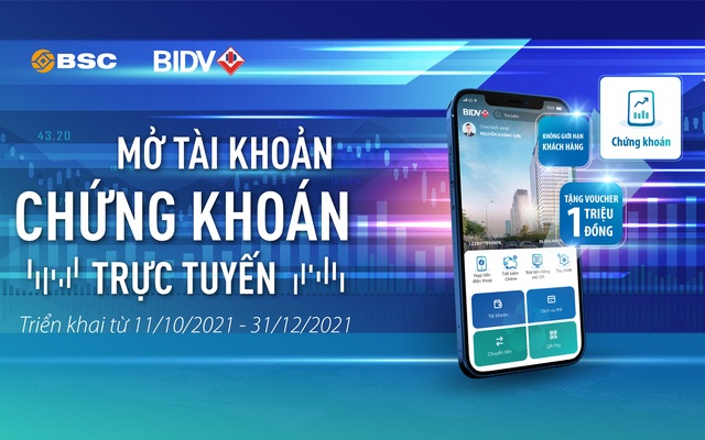 BSC ra mắt tính năng chứng khoán trên BIDV SmartBanking