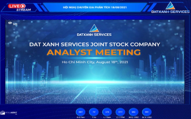 Dat Xanh Services tổ chức thành công Analyst Meeting, kỳ vọng nửa cuối 2021