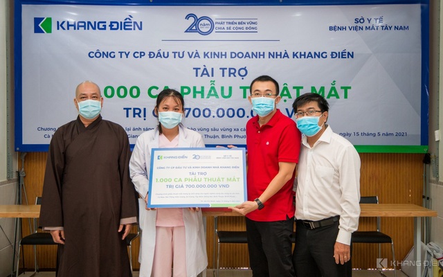 Khang Điền tài trợ chương trình phẫu thuật mắt cho 1000 bệnh nhân vùng sâu vùng xa