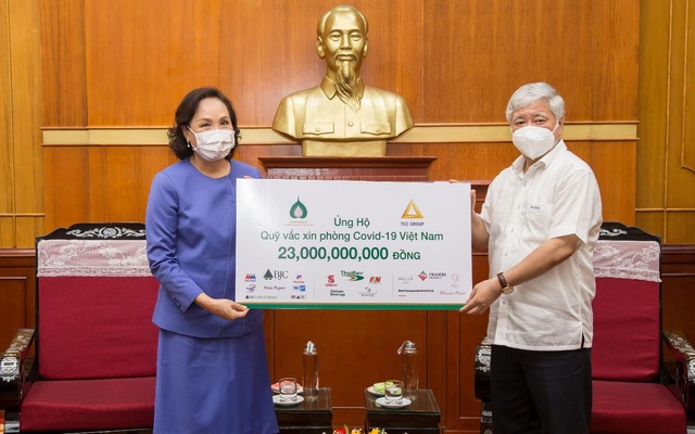 Tập đoàn TCC đóng góp 1 triệu USD mua vắc xin phòng chống Covid-19 tại Việt Nam