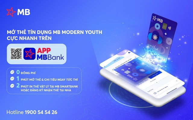 Phát hành thẻ tín dụng online siêu tốc chỉ trong 1 phút trên App MBBank