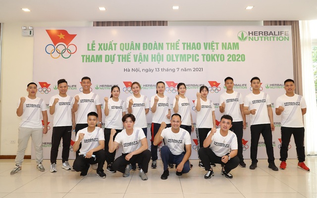 Herbalife đồng hành tổ chức Lễ xuất quân Đoàn thể thao Việt Nam tham dự Olympic Tokyo 2020