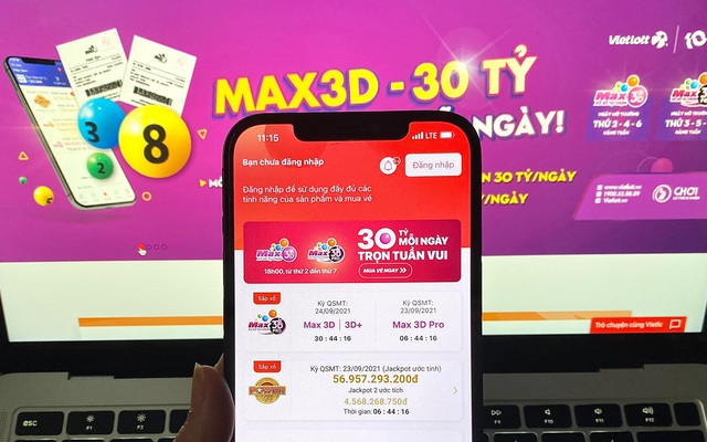 Xổ số tự chọn Max 3D lên kệ hàng Vietlott SMS