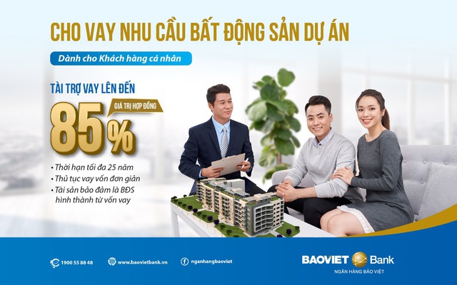 Vay mua nhà dự án dễ dàng tại BAOVIET Bank