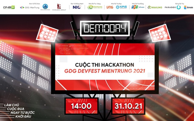 Vicoland Group và BTC GDG DevFest MienTrung 2021 công bố top ý tưởng Hackathon