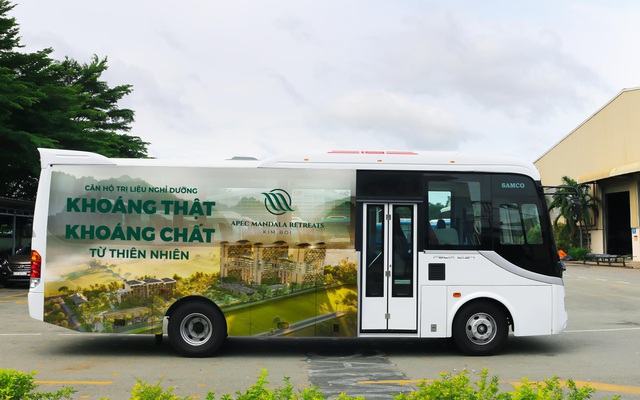 Chính thức vận hành tuyến xe bus miễn phí ở Mandala Retreats Kim Bôi
