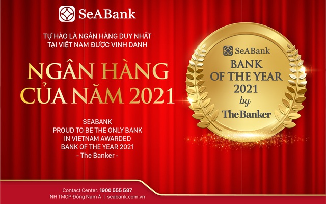 SeABank được The Banker vinh danh Ngân hàng của năm 2021