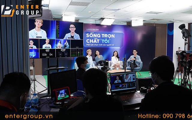 Enter Media chuyên dịch vụ Livestream phim trường ảo virtual event