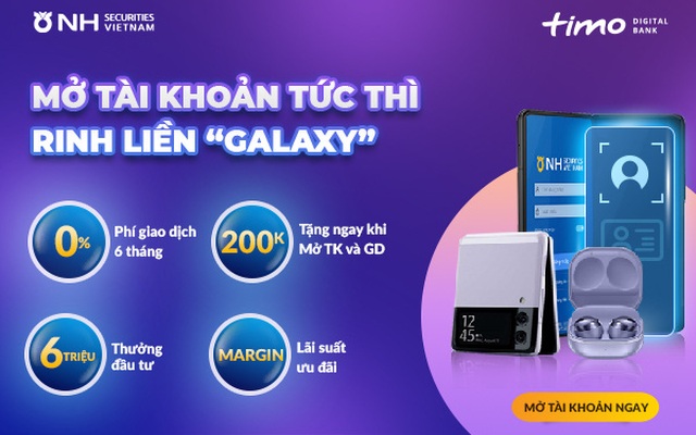 Chứng khoán NH Việt Nam tặng quà Galaxy cao cấp nhân dịp hợp tác với TIMO