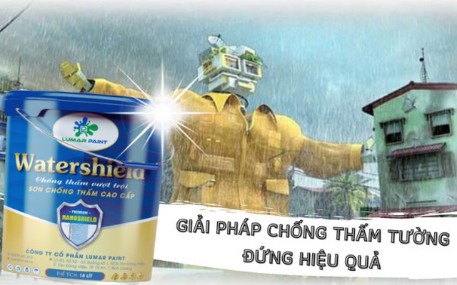 Sơn chống thấm Lumar Paint bảo vệ ngôi nhà đẹp mãi theo thời gian.!