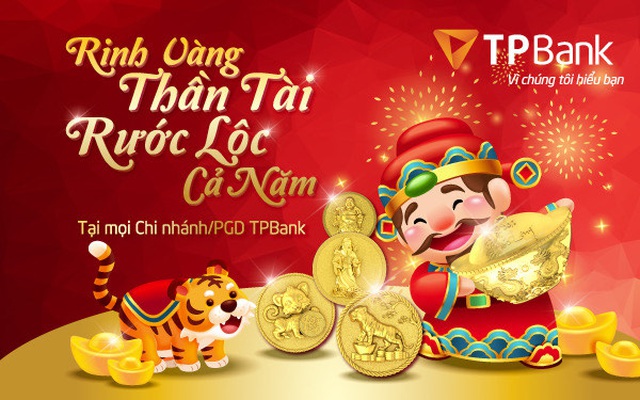 Ngày Thần Tài năm nay, tới TPBank rinh siêu phẩm vàng may mắn