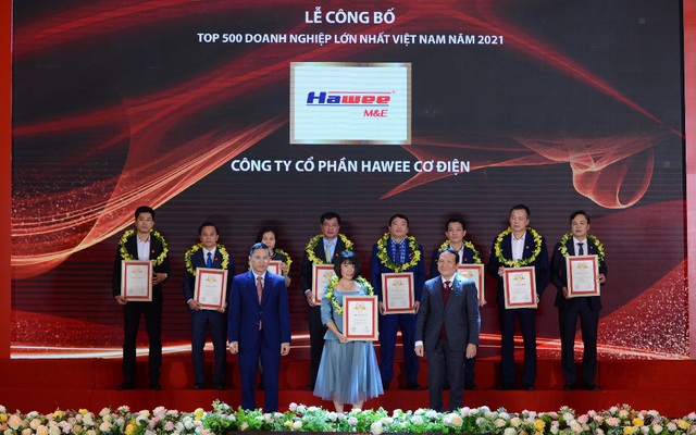 Hawee M&E giữ vững top 500 doanh nghiệp hàng đầu