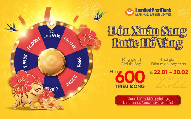 “Đón xuân sang – Rước hổ vàng” cùng LienVietPostBank