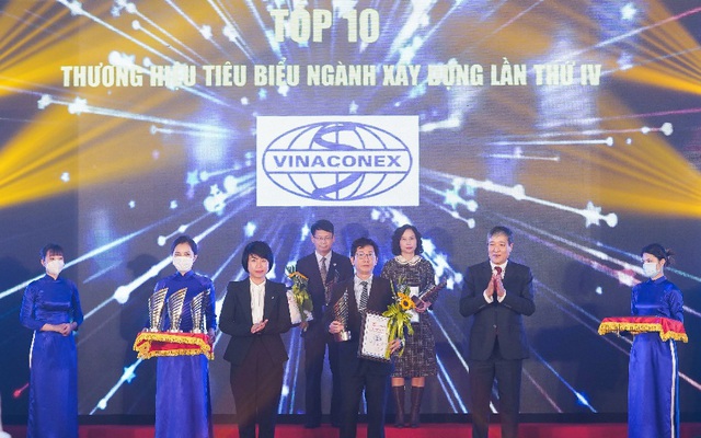 Vinaconex được bình chọn TOP 10 Thương hiệu xây dựng tiêu biểu