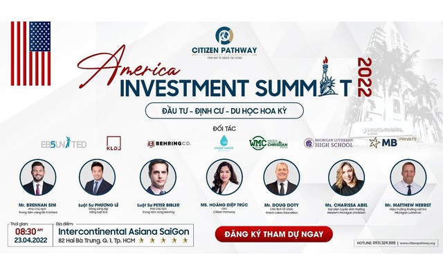 America Summit 2022 – Ngày hội Hoa Kỳ dành cho Du Học – Di trú – Đầu Tư