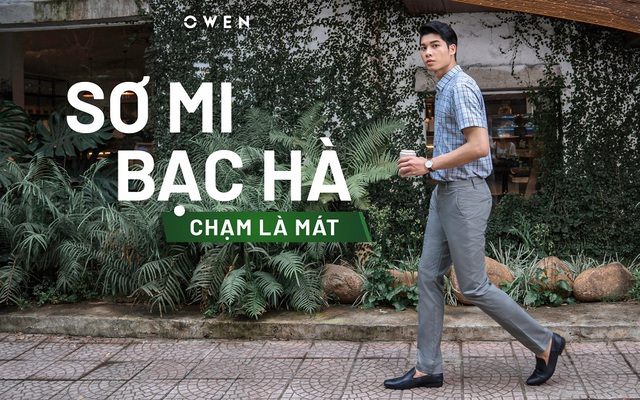 OWEN viết tiếp hành trình thời trang xanh cùng áo sơ mi sợi bạc hà