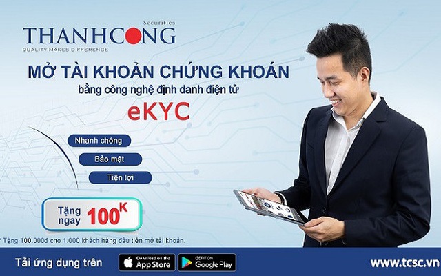 Mở tài khoản giao dịch chứng khoán bằng công nghệ định danh điện tử eKYC