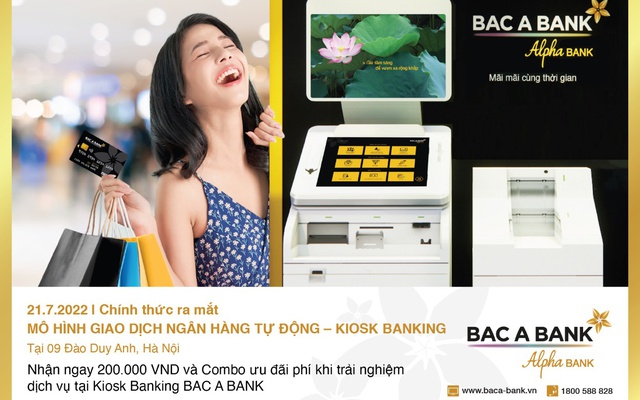 Bac A Bank chính thức ra mắt ngân hàng tự động Kiosk Banking