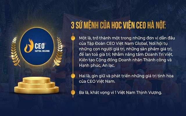 CEO Thủ đô Holding - Doanh nghiệp nỗ lực nâng tầm doanh trí Việt
