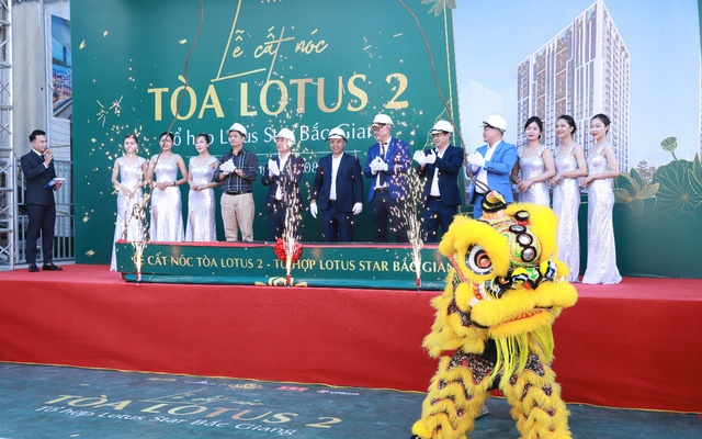 Cất nóc và khai trương căn hộ mẫu tòa Lotus 2 tại Bắc Giang