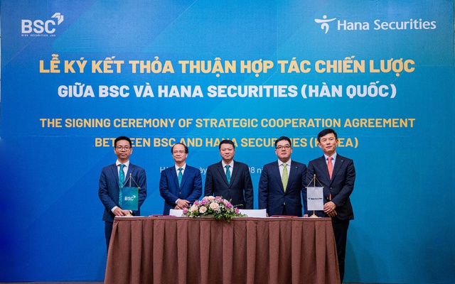 HANA Securities chính thức trở thành cổ đông chiến lược của Công ty Chứng khoán BIDV