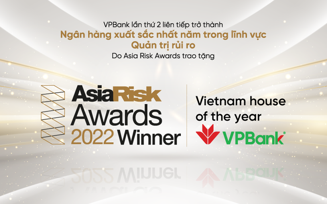 VPBank lần thứ 2 nhận giải "Ngân hàng xuất sắc năm" về quản trị rủi ro