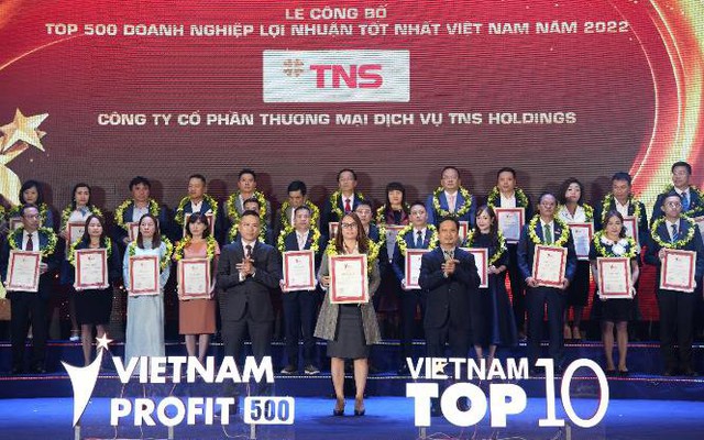 TNS Holdings được vinh danh "Top 500 doanh nghiệp tư nhân lợi nhuận tốt nhất Việt Nam"