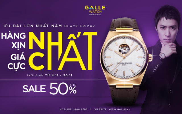 Đồng hồ Galle tung ưu đãi lớn nhất năm trong mùa Black Friday 2022