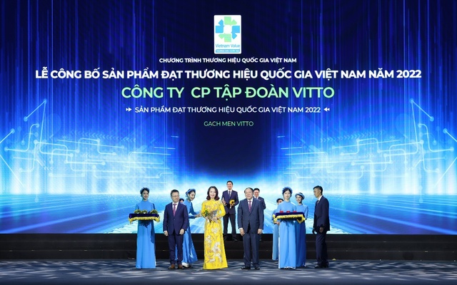 VITTO đạt chứng nhận Thương hiệu Quốc gia năm 2022