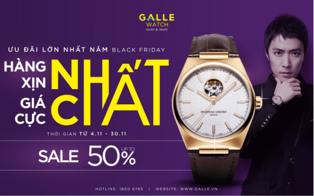 Top đồng hồ được săn đón nhất dịp Black Friday tại Đồng hồ Galle