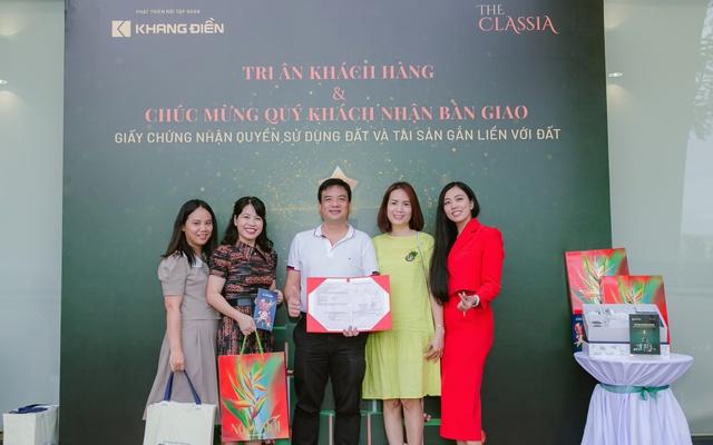 Tập đoàn Khang Điền bàn giao sổ hồng cho cư dân The Classia