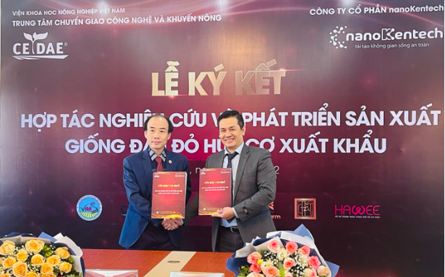 nanoKentech ký kết chuyển giao công nghệ cùng Viện khoa học nông nghiệp Việt Nam