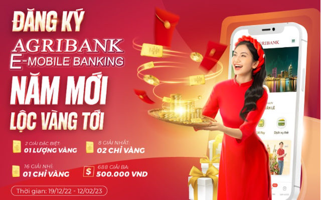 Bùng nổ ưu đãi Tết: Mở tài khoản – Rinh  "Lộc vàng" tại Agribank