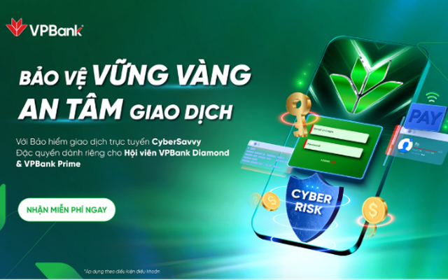 VPBank tri ân khách hàng với gói bảo hiểm giao dịch trực tuyến