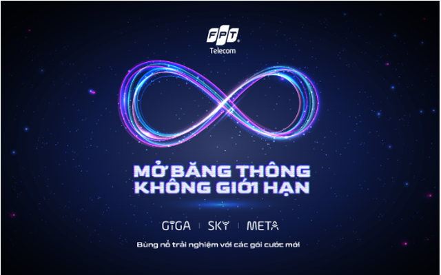 FPT Telecom bứt phá băng thông không giới hạn với gói cước mới