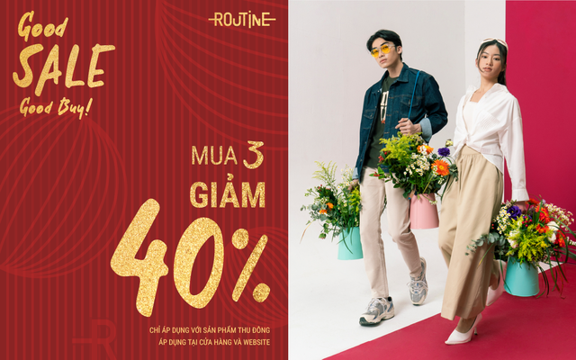 Cùng Routine đón Tết tiết kiệm – mua 3 giảm 40%