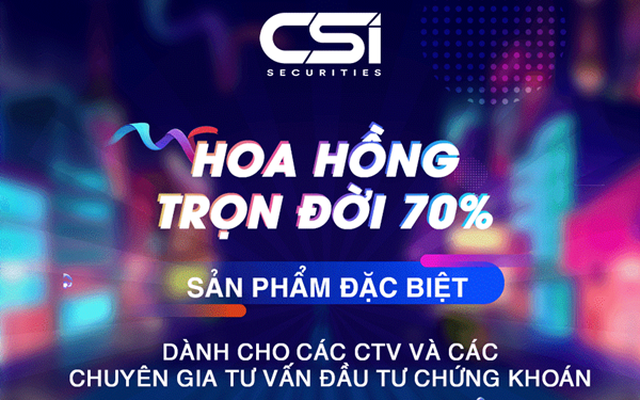 CSI ra mắt chương trình "Hoa hồng trọn đời 70%"