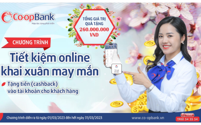 Co-opBank tưng bừng triển khai chương trình "Tiết kiệm Online, khai xuân may mắn"