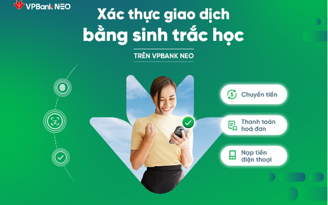 VPBank ra mắt công nghệ xác thực giao dịch bằng khuôn mặt, vân tay