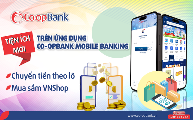 Co-opBank Mobile Banking – Gia tăng trải nghiệm từ các tiện ích mới