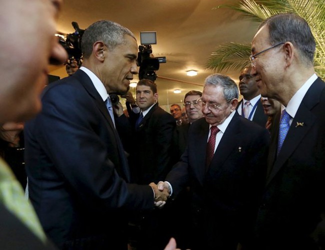 ​Cuộc gặp lịch sử của tổng thống Mỹ và chủ tịch Cuba