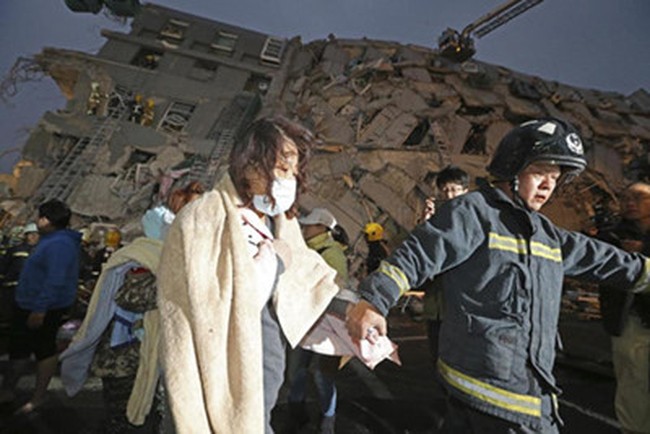 Có 4 người Việt Nam gặp nạn trong trận động đất tại Đài Loan