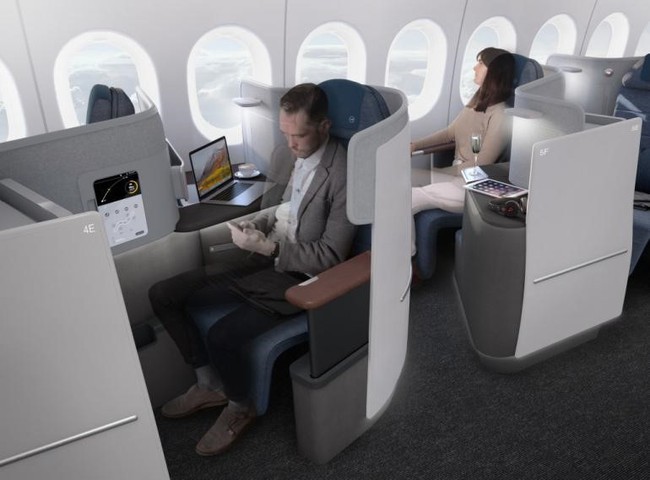Tận hưởng chiếc ghế ngồi như 'ngai vàng' trong khoang hạng thương gia trên  máy bay của Lufthansa