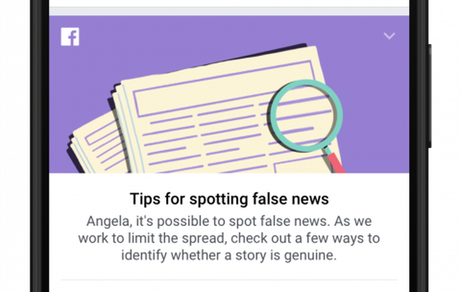 Facebook cố dạy người dùng cách phân biệt tin tức giả mạo