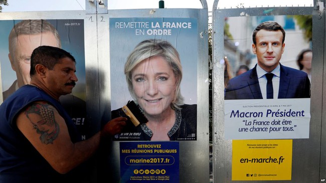 Bầu cử Pháp: Ông Macron và bà Le Pen chiến thắng, 2 đảng chính đều bị loại